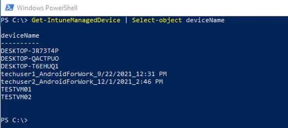 Get-IntuneManagedDevice