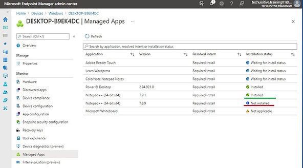 Endpoint Manager - Intune - Win32 App - Validate Deployment