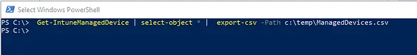 MEM | Export Intune Managed Devices
