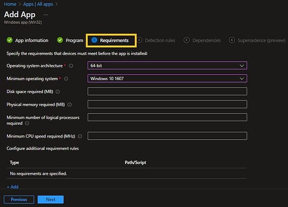 Intune Win32 App | Requirements