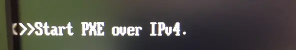 Start PXE over IPv4