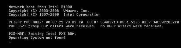 PXE-E52