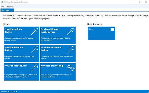 Provisioning package