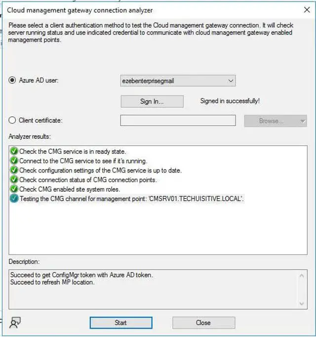 SCCM CMG connection analyser