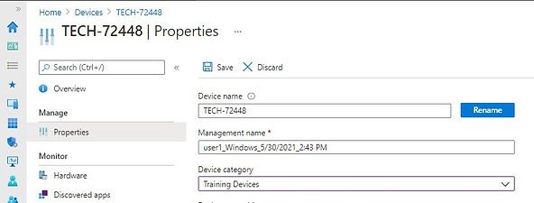 Device properties