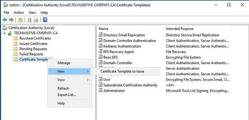 Certificate template