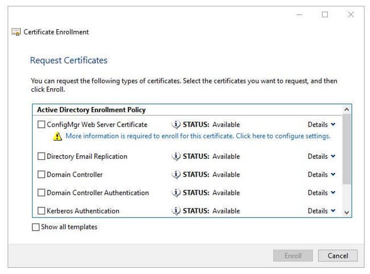 Certificate template