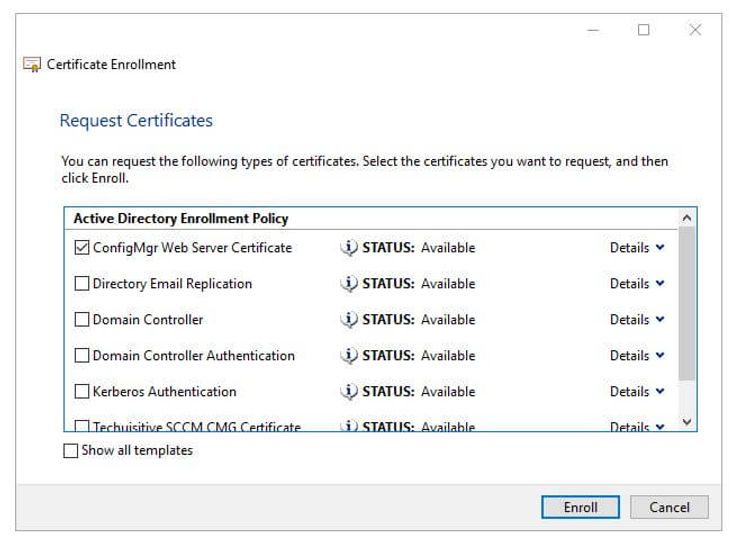 Certificate template