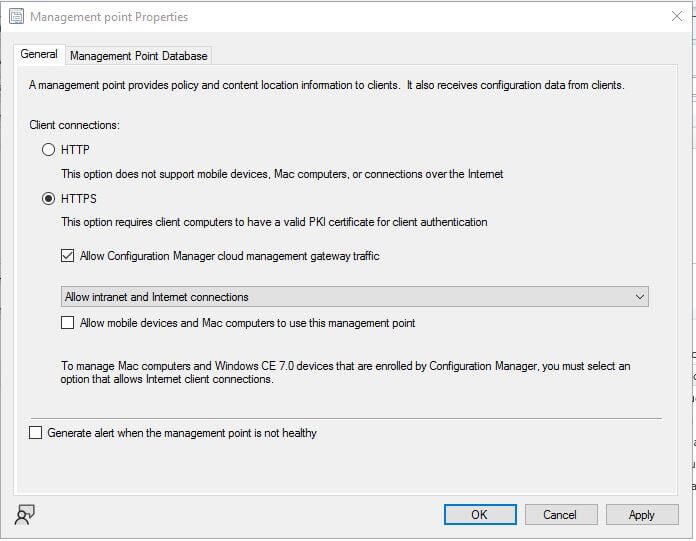 SCCM Management Point https