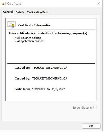 Export Trusted Root Certificate