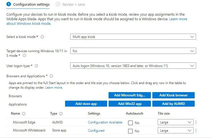 Intune Multi app kiosk | Windows 10 kiosk mode | Windows 11 kiosk mode