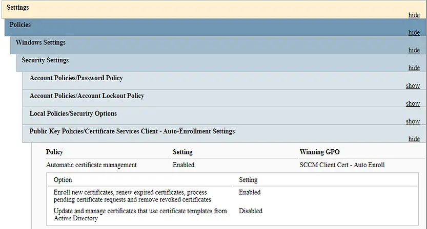 GPO Certificate auto enrollment