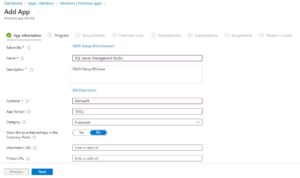 Deploy Microsoft SQL Server Management Studio 19.02 through Intune ...