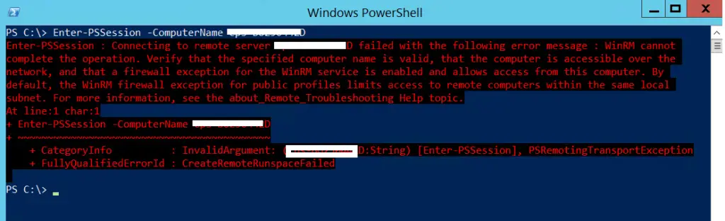 Powershell remote | Winrm Error | WinRM cannot complete the operation