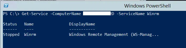 Get-Service PowerShell