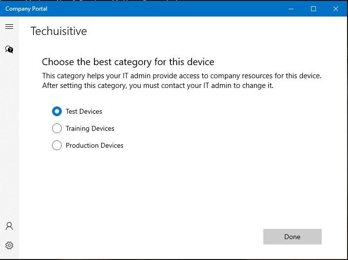 Intune device categories | Intune Company portal