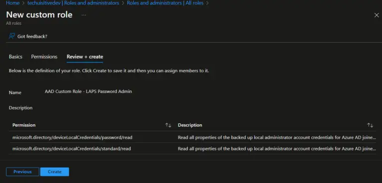 How to Create Custom RBAC Role in Intune for LAPS Password ...