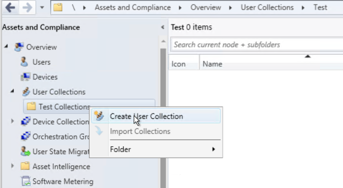 SCCM User Collection