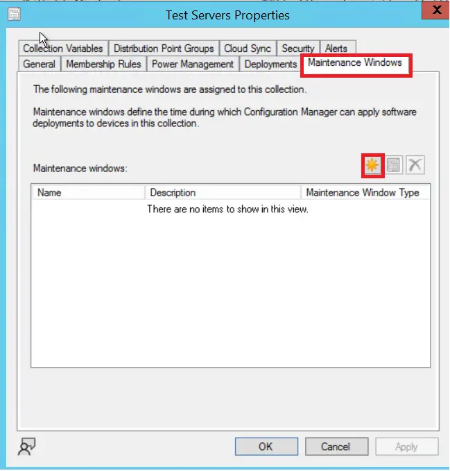 SCCM Collection Properties | SCCM Maintenance Windows