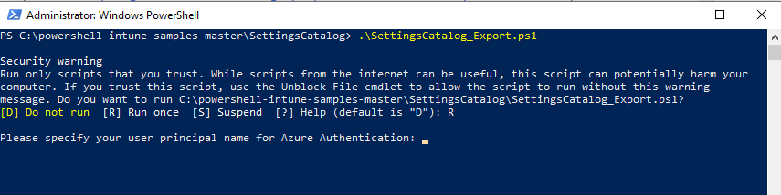 SettingsCatalog_Export.ps1 | Export Settings catalog