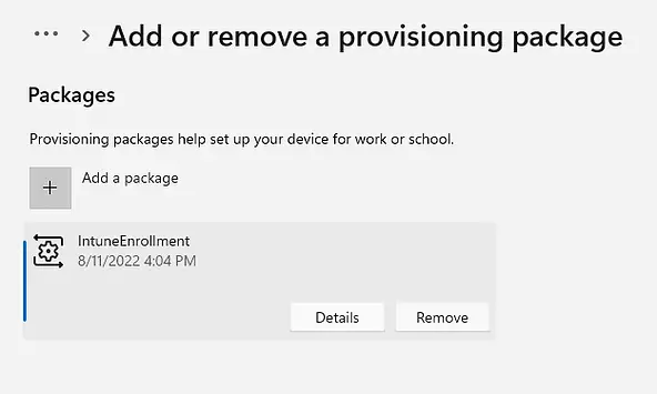 provisioning failure 0x800700b7