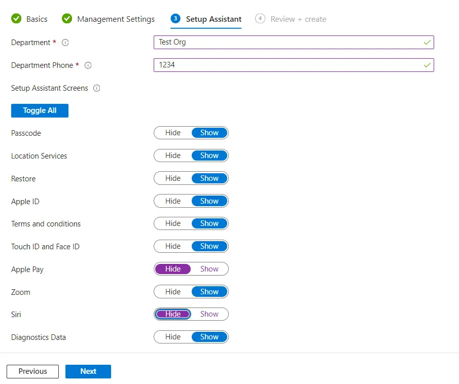 ADE | Setup Assistant