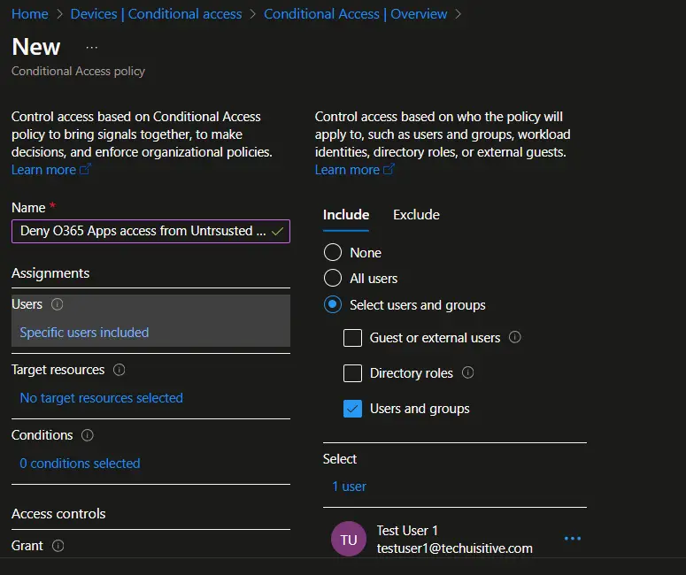 Intune conditional access policies | New