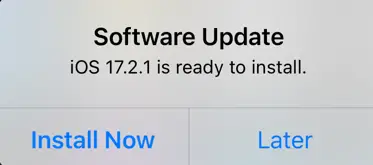 Intune iOS Updates popup