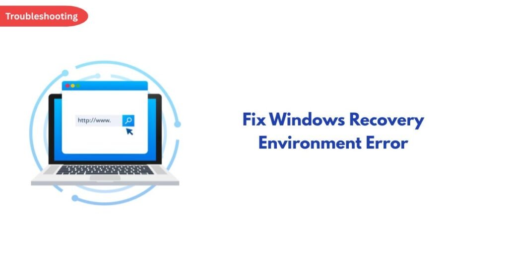 Windows recovery environment