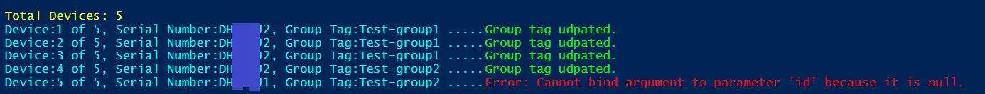 Bulk Update Autopilot Group Tag Using PowerShell - Techuisitive