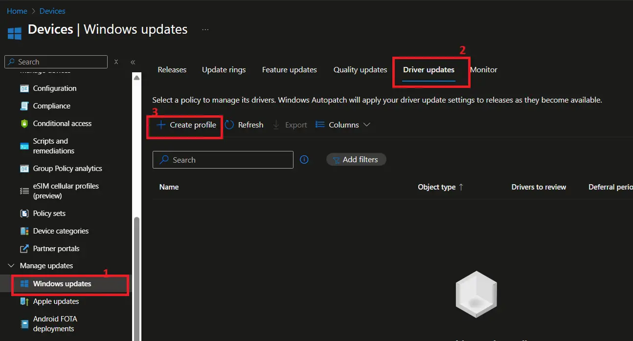 Intune Driver updates