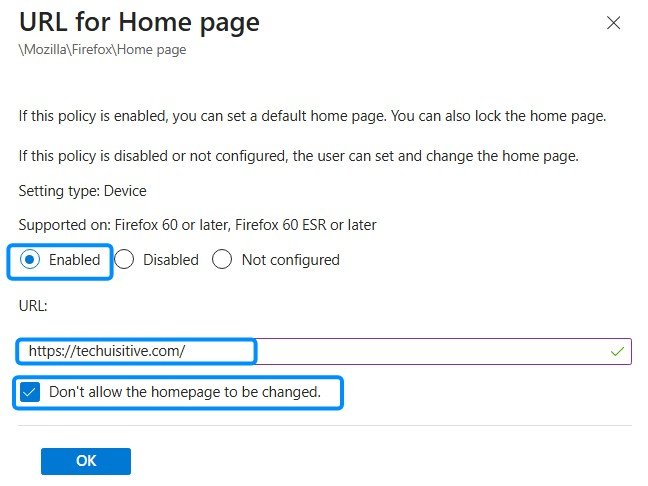Homepage URL
